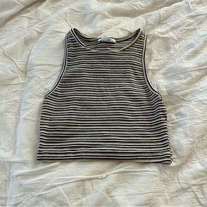 Zara cropped stripe summer Tank Top